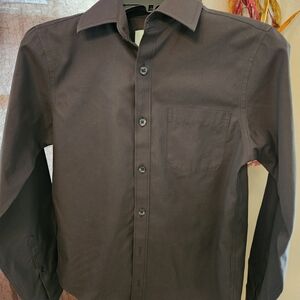 Kids' Charcoal Button Down Shirt